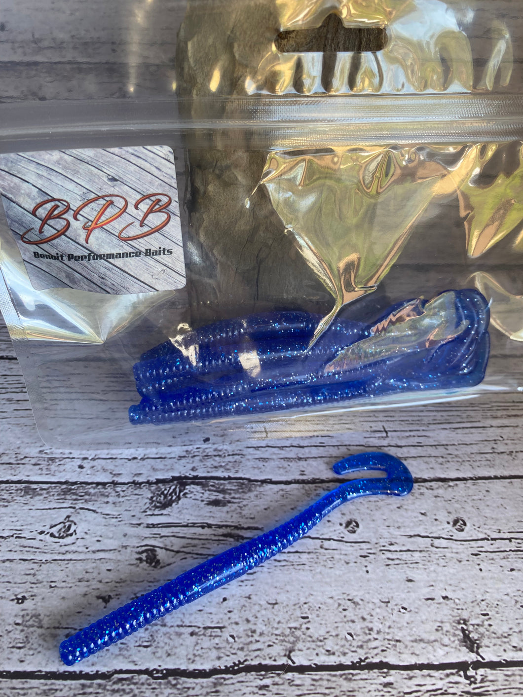 5.5” Speed Tail Worm Blue Beast